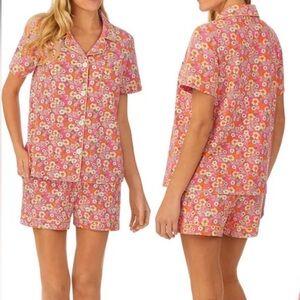 BEDHEAD RETRO FLORAL Short Sleeve Classic Shorty PJ Set, Medium (NWT)
